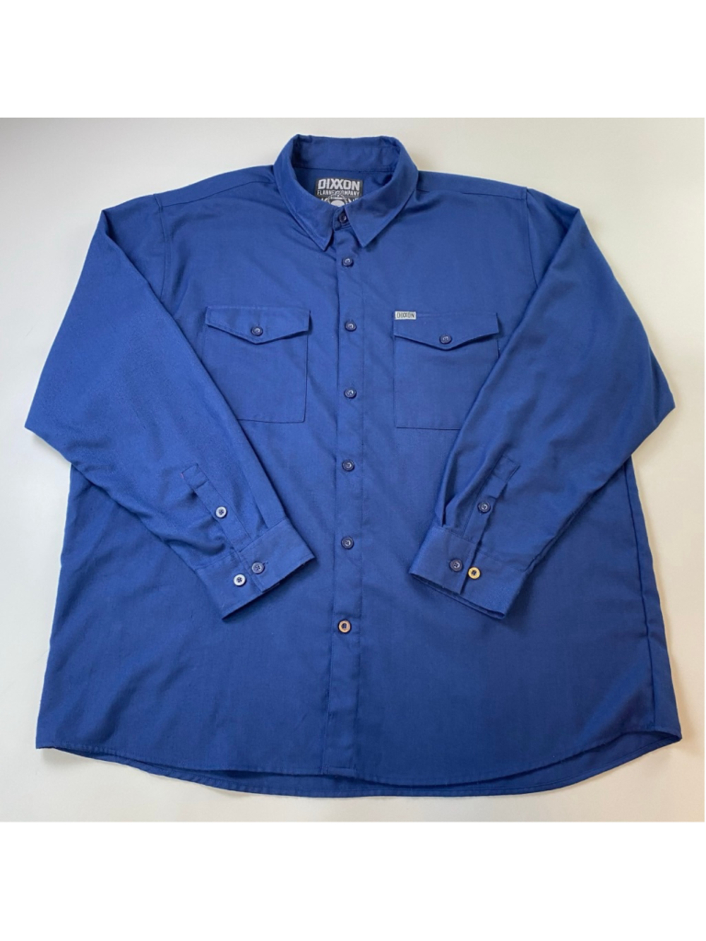 DIXXON Flannel Co Shirt 3X Blue The Brig Button Down Biker Heritage Classic